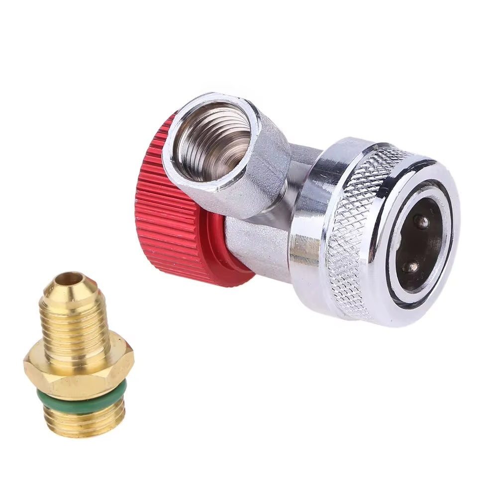 R134A Car A/C Air Conditioner Quick Coupler Connector Adapters H/L Manifold Connector Air Conditioning Refrigerant Adjustable