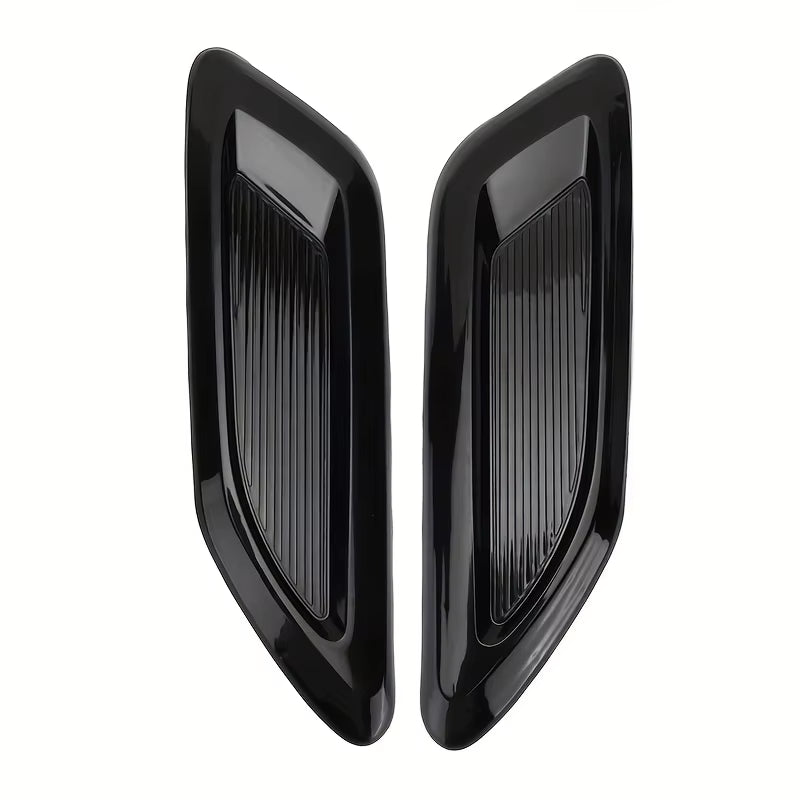 2PCS Airflow Intake Hood Vent Engine Hood Decoration Side Air Outlet Spoon Shaped Exhaust Hood Universal External Accessories