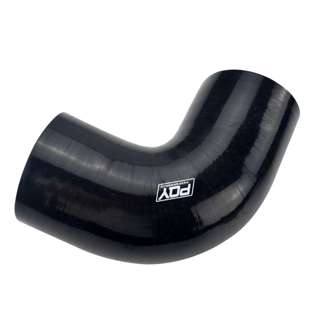 VR - 3" 76Mm 90 Degree Elbow Silicone Hose Pipe Turbo Intake Blue Black Vr-Sh9030-Qy