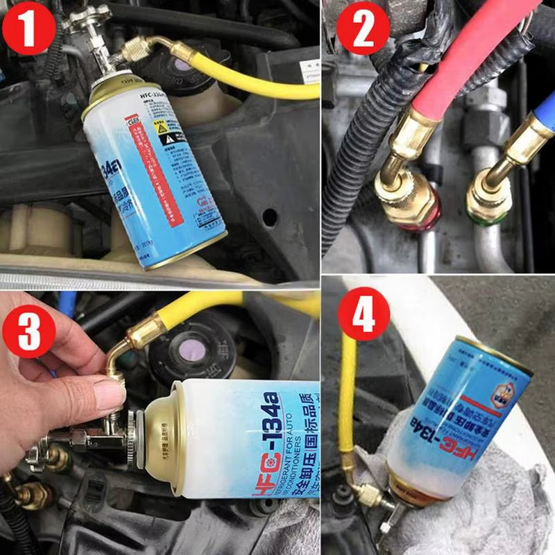 Car AC Refrigerant 250G Air Conditioner Recharging Refrigerant Vehicle Refrigeration Liquid for Truck Maintenance Commuting