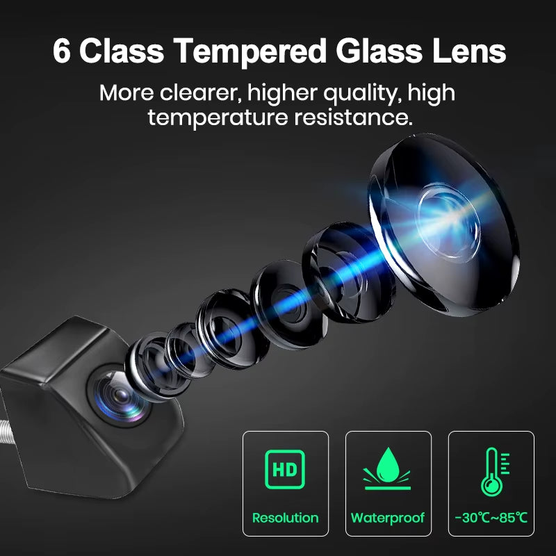 Car Rearview Camera Resolution Waterproof 120°Wide-Angle Reverse Backup Parking Camera Only for  DVD