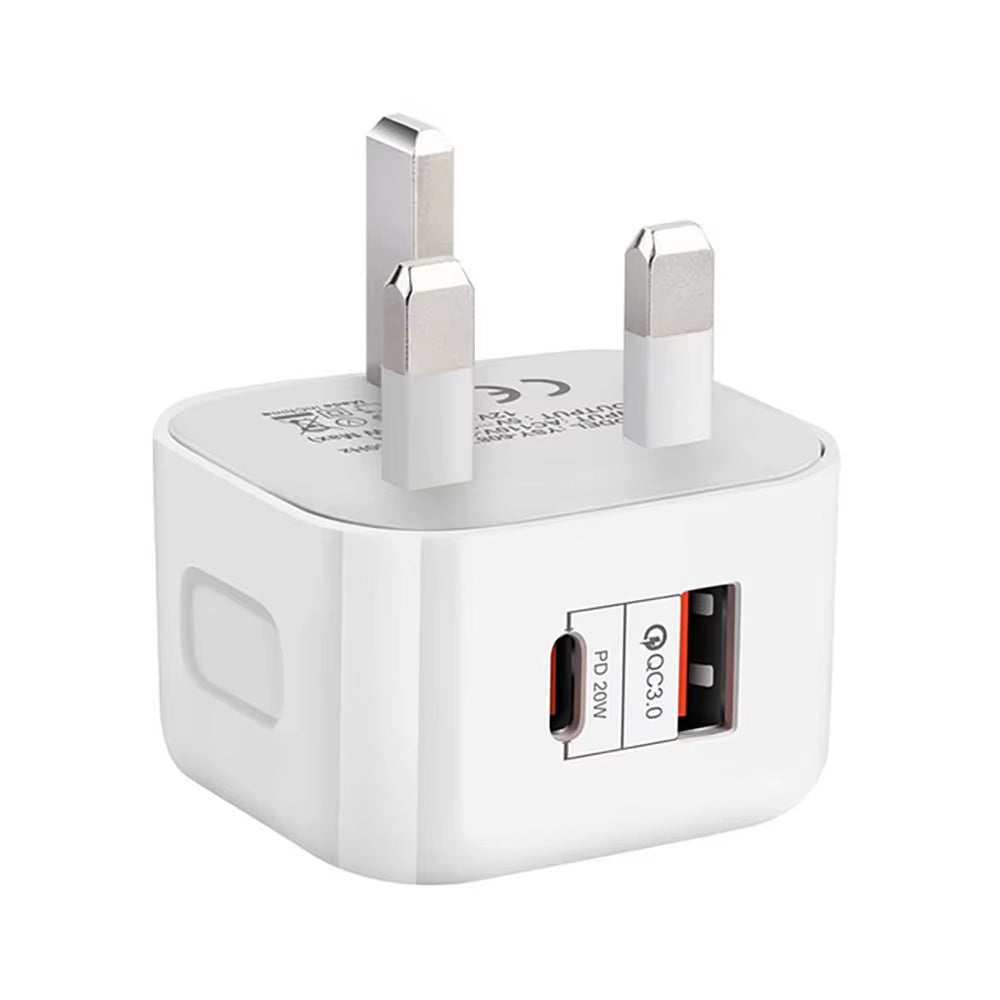 20W 2 Ports USB Type C Charger PD Quick Charger Mobile Phone Travel Charger Mini Portable New Wall Safety Protection Charger