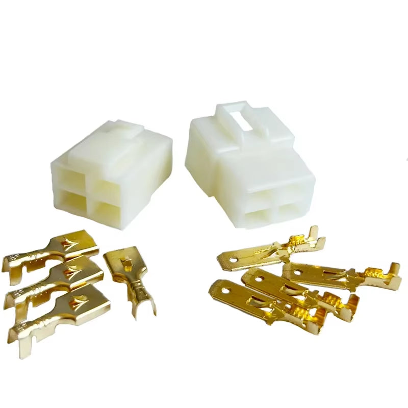5Sets 6.3Mm 2 /3/4/6/8/9P Pin Way Electrical Automotive Wire Connector Kits Male Female Socket Plug Terminal for Motorcycle Car