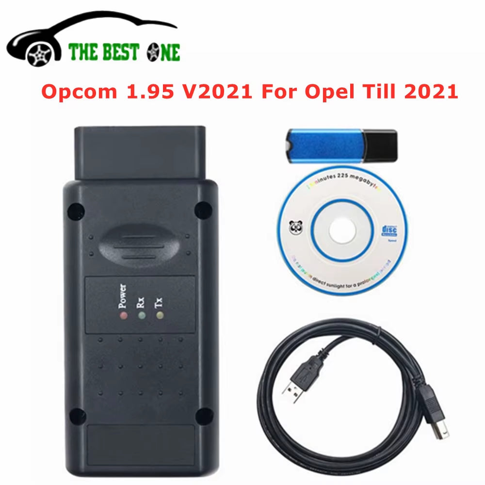 New OPCOM 2021 with USB Dongle Op-Com V1.95 Flash Update Op Com V2021 FTDI PIC18F458 Car Diagnostic Tool Fast Shipping