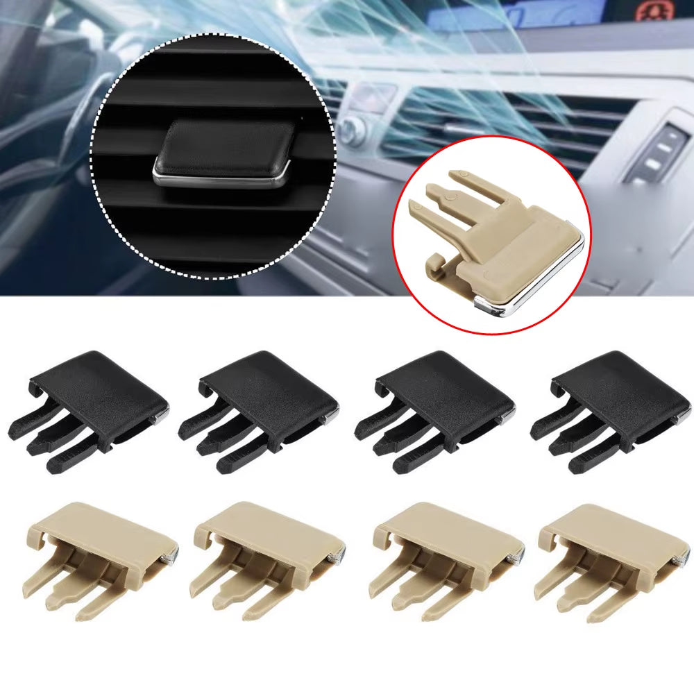 4X Car Front Air Conditioning A/C Air Vent Outlet Tab Air Conditioning Leaf Adjust Clip Repair Car Air Conditioner Accessories