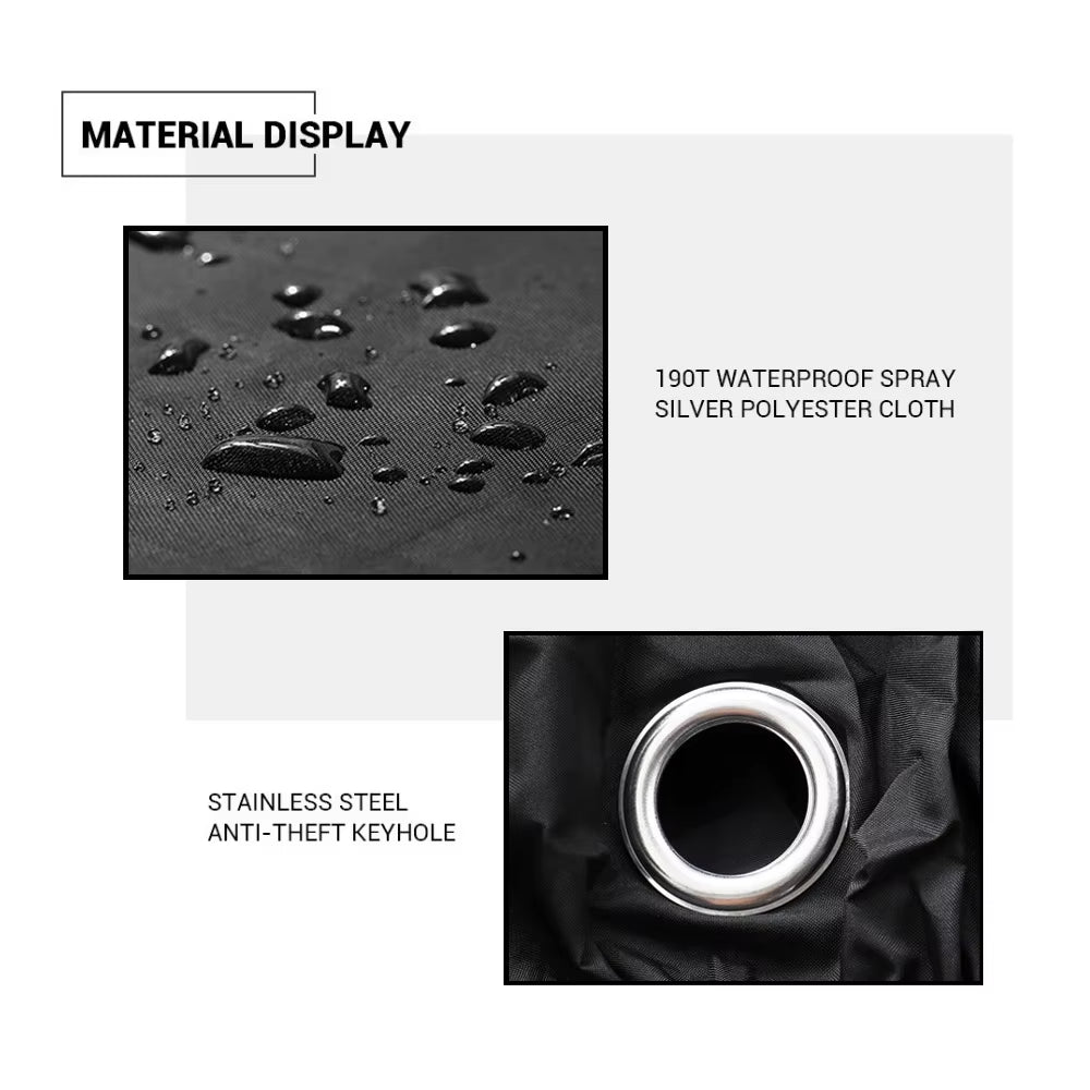 Motorcycle Cover Universal Waterproof Accessories Outdoor Sunscreen Rain for Scooter Bicycle Uv Dustproof Protective Cover M-4XL