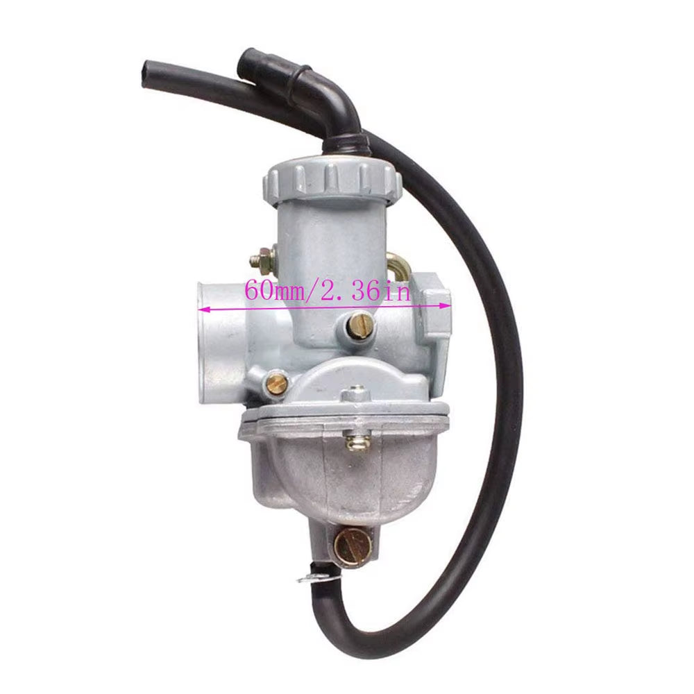 PZ20 Carburetor Carb Fit for 49Cc 70Cc 90Cc 100Cc 110Cc 125Cc Coolster NST Chinese ATV Carburetor Set Metal Material Carburetor