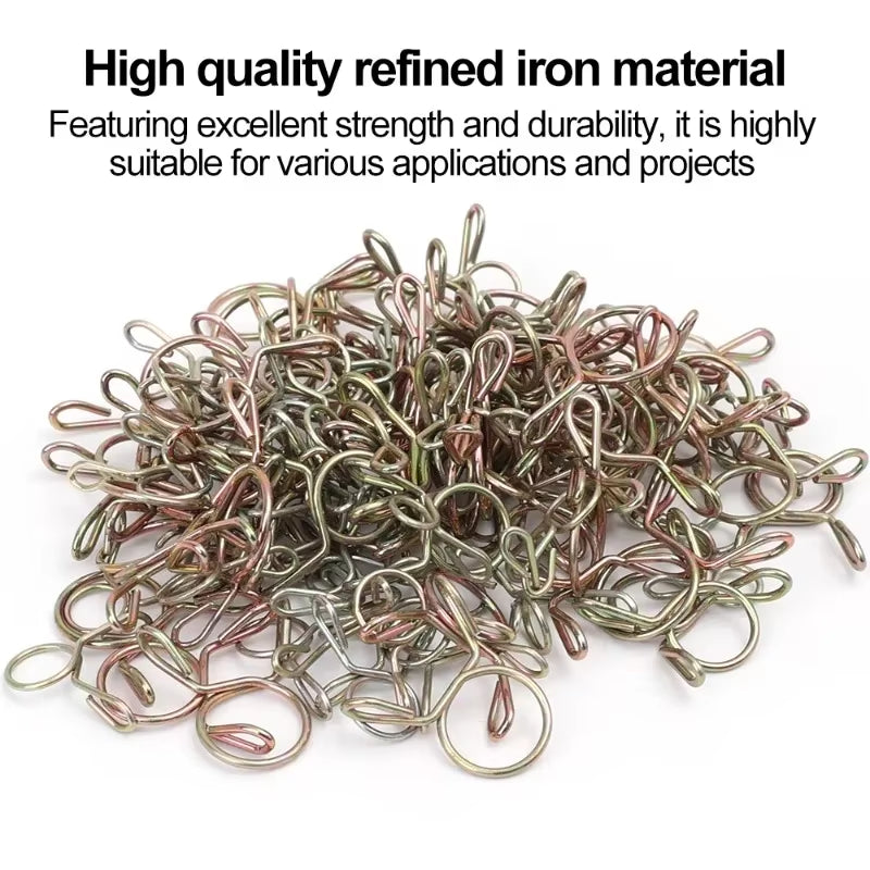 100/10PCS Car Petrol Hose Spring Clamps 5~14Mm Iron Pipe Clips Auto Fuel Line Petrol Pipe Fuel Hose Clamp for Motorcycle Boats