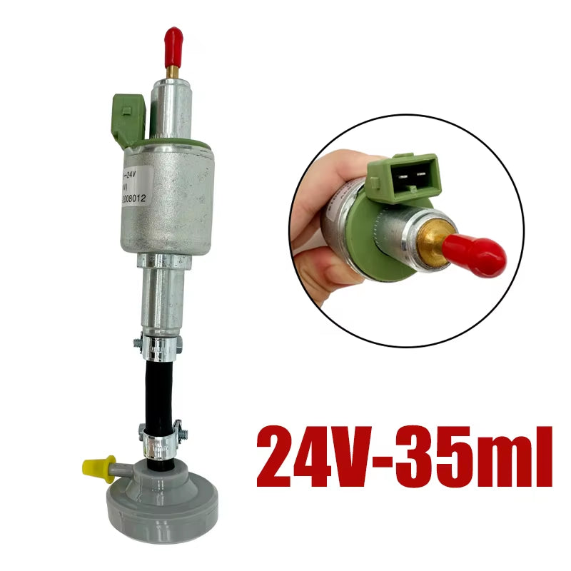12V/24V Air Diesel Parking Heater Oil Fuel Pump Pulse Meter Pump W/Damper Fuel Check Valve for Webasto Eberspacher 22/28/35/65ML