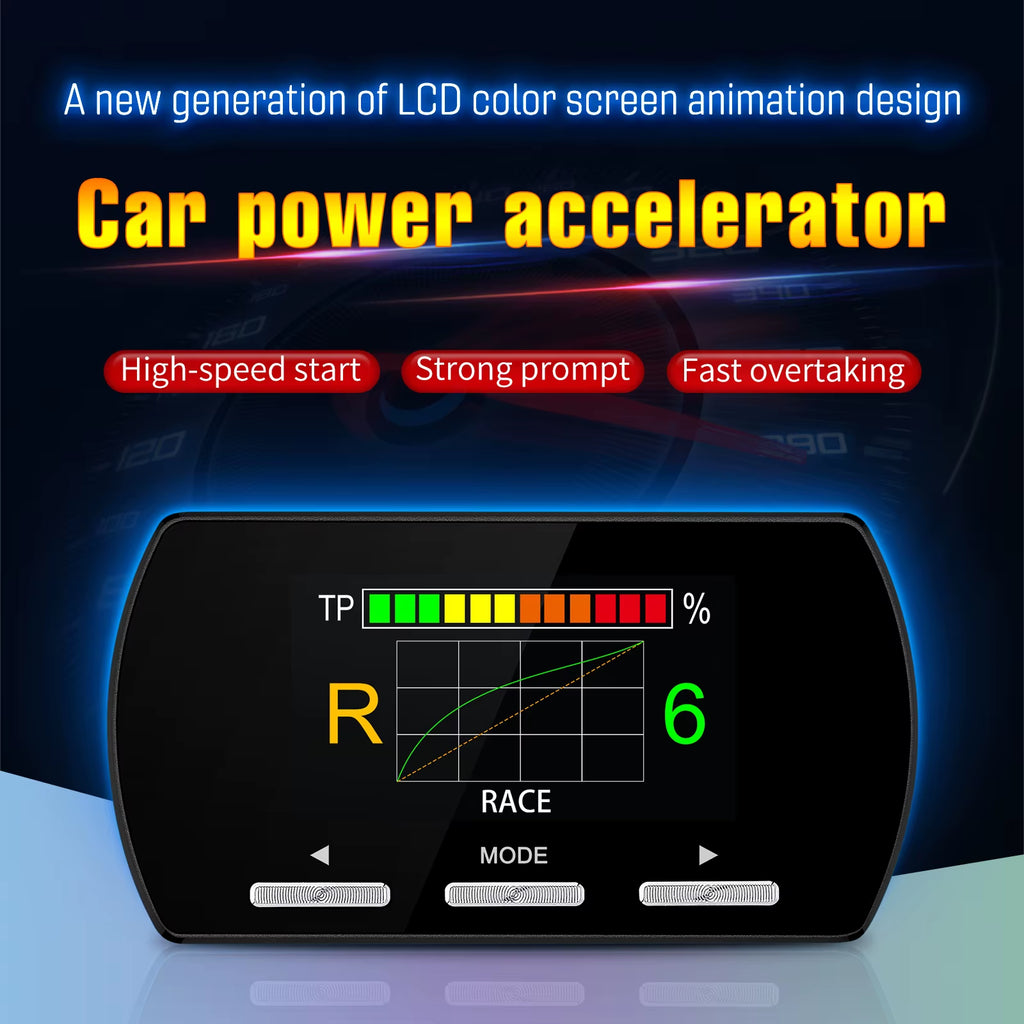 Car Electronic Throttle Controller Accelerator Tuning for Car 9 Drives 5 Modes Racing Accelerator Potent Booster for All Cars