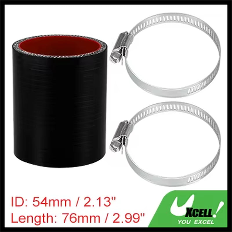22Mm 25Mm 28Mm 30Mm 35Mm 42Mm 54Mm 65Mm 83Mm ID Car Straight Silicone Hose Coupler Intercooler Tube W/ Clamps 76Mm L