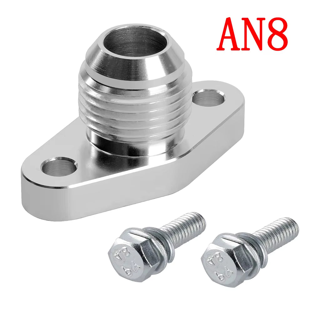 AN8 AN10 Turbo Oil Return Drain Flange Adapter Kit for IHI RHF4 RHB4 RHB5 KKK K03 K04 for Mitsubishi TD04-TD06 Series Turbo