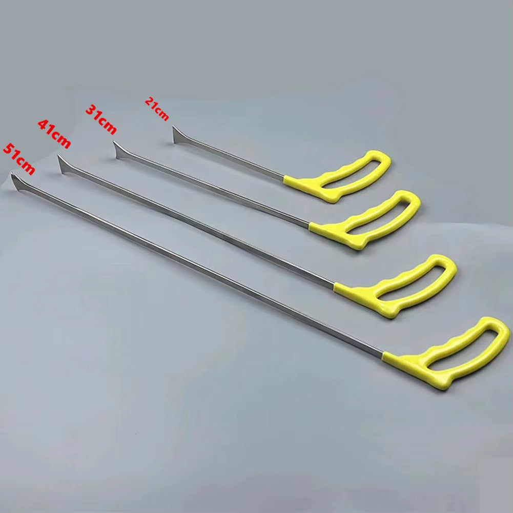 PDR Car Paintless Dent Repair Tools Crowbar Bar Push Rod Hooks Automotive Hand Tool Silver Universal Fitment 21Cm/31Cm/41Cm/51Cm