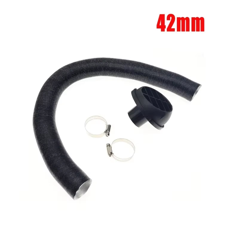 42/60/75/90Mm Heater Pipe Duct +Warm Air Outlet + 2X Hose Line Clip Blown Air Parking Heater for Eberspacher Webasto Propex