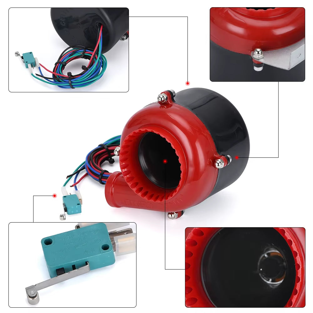 Universal Electronic Turbo Car Fake Dump Valve Turbo Blow off Valve Sound Electric Turbo Blow off Analog Sound BOV