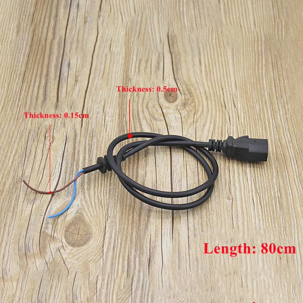 E-Bike Plug Socket Efficient Electric Vehicle Charging Accessory for E Bike Three Vertical Charging Socket with 80Cm Cable