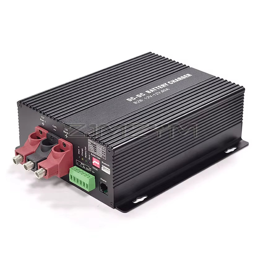 12V 60A Charger Booster for Rvs Campers Ships Lead-Acid DC to DC Charger Support Bluetooth App Automatic Smart Battery Chargers