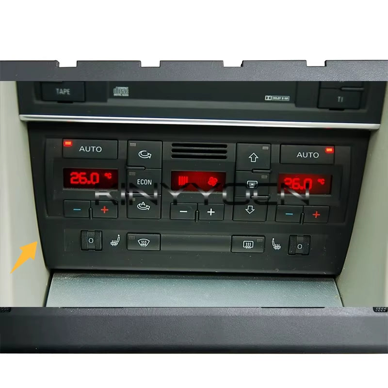 Car Air Conditioning Control Panel for Audi A4 B6 B7 2003-2008 Heater Control AC Control Panel Cover
