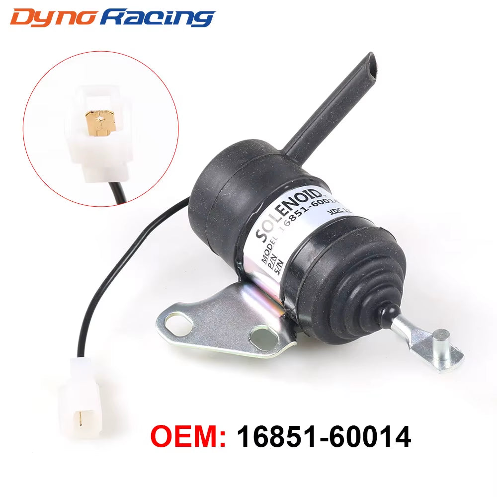 16851-60014 16851-60010 12V Stop Solenoid for Kubota RTV900R RTV900S RTV900T RTV900W Fuel Shutdown Shut off Solenoid