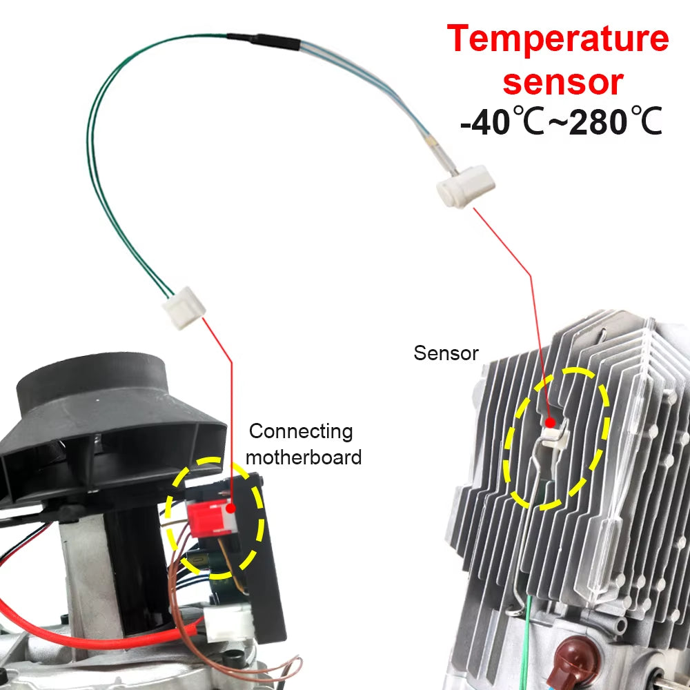 Car Air Parking Heater Temperature Sensor Air Diesel Heater Temperature Sensor Probe Webas Cars Trucks Bus Boat Heating