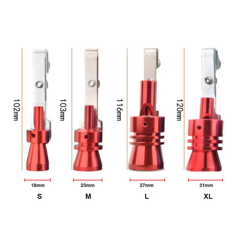 Car Turbo Whistle Aluminum Alloy Car Turbo Whistle Enhance Motorcycle Tailpipe Noise with Universal Turbo Sound for Sound