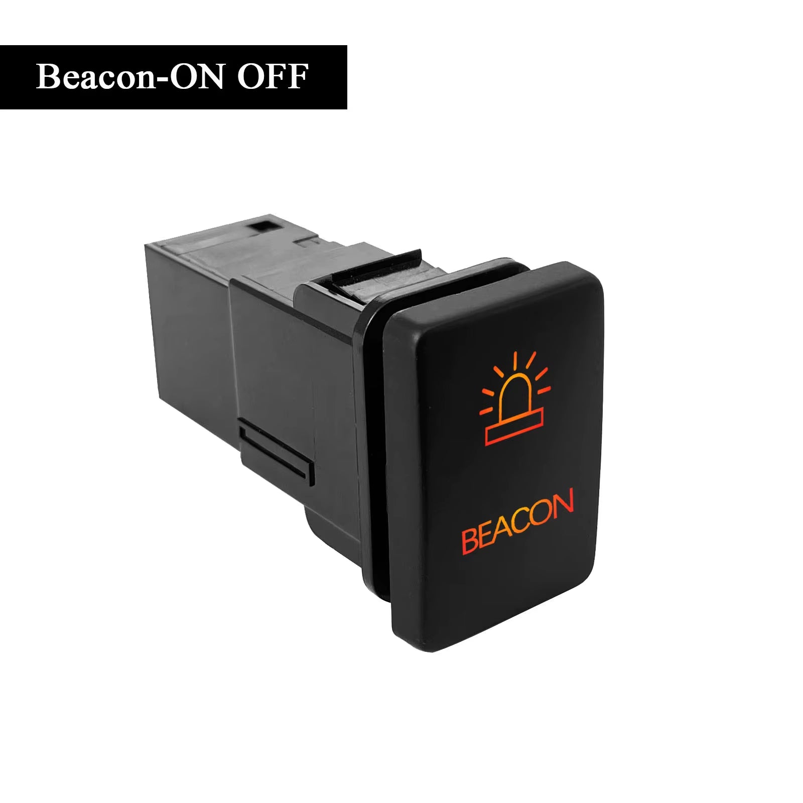 12V Car Push Button Switch with Cable Connector Orange Led Light Bar for Toyota Prado 150 200 Landcruiser Hilux RAV4 Carolla