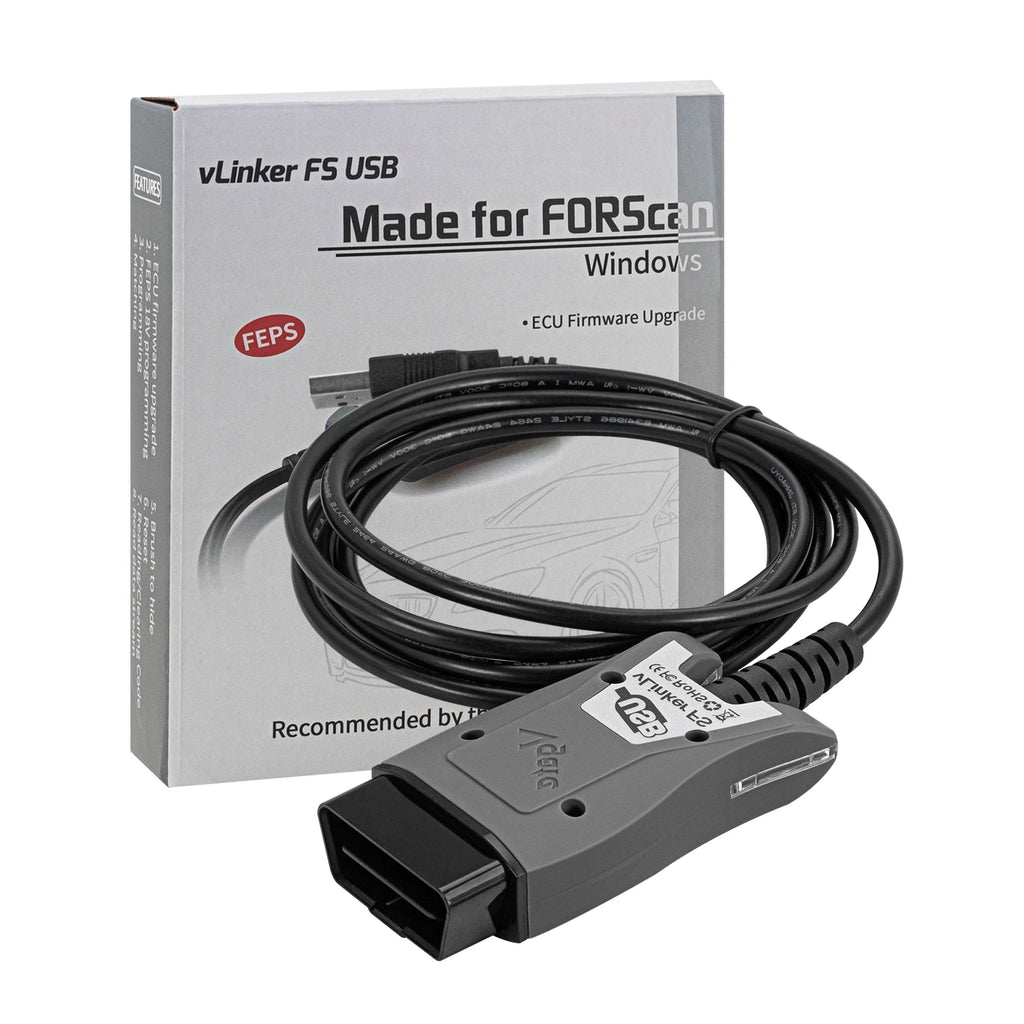 Vlinker FS for Ford ELM327 Forscan HS/MS-CAN OBD2 Car Diagnostic Scanner Interface Tools OBDII for Mazda ELM 327 OBD 2