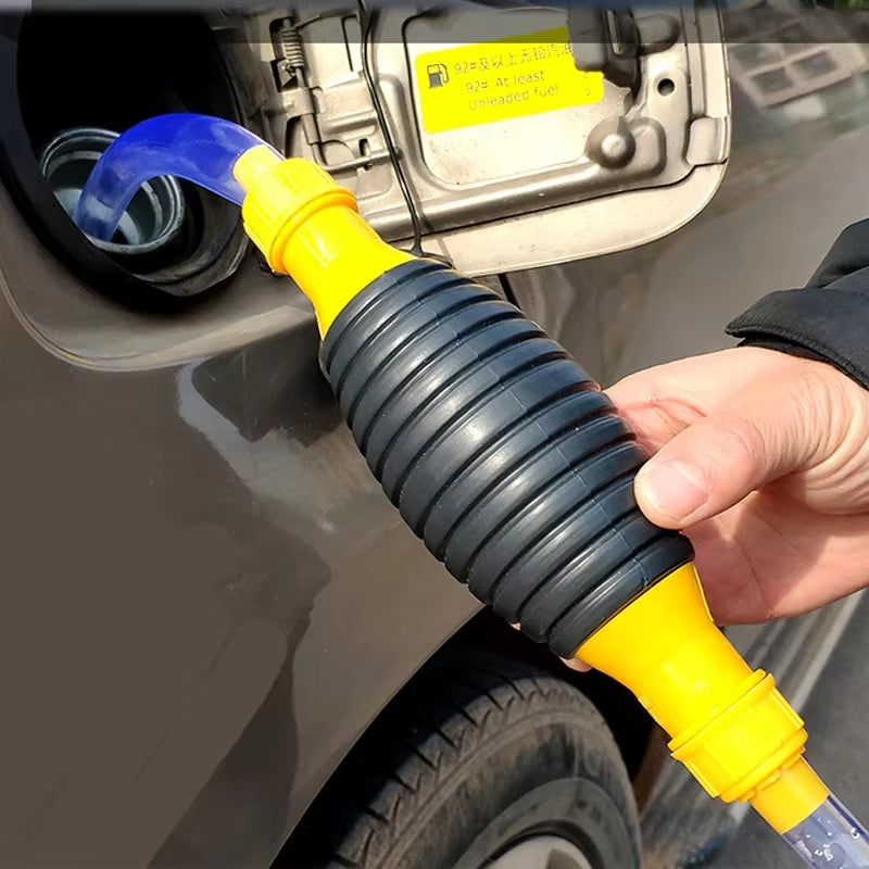 Manual Fuel Pump High Flow Car Motorcycle Hand Siphon Water Fish Tank Oil Petrol Diesel Liquid Transfer Tool