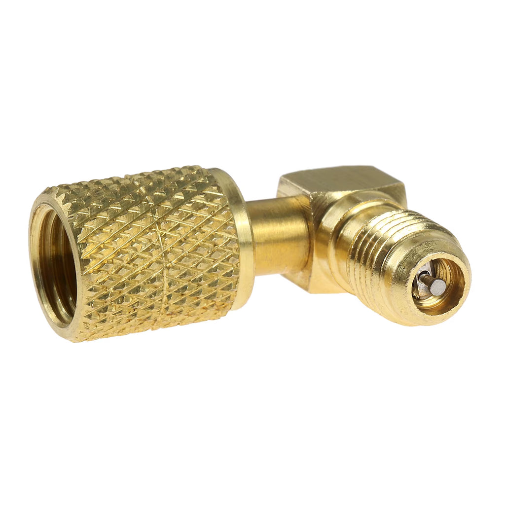 R410 5/16" SAE Female to 1/4" SAE Male Brass Fitting Adapter for R410A R32 Air Conditioning Refrigerant Mini Split System