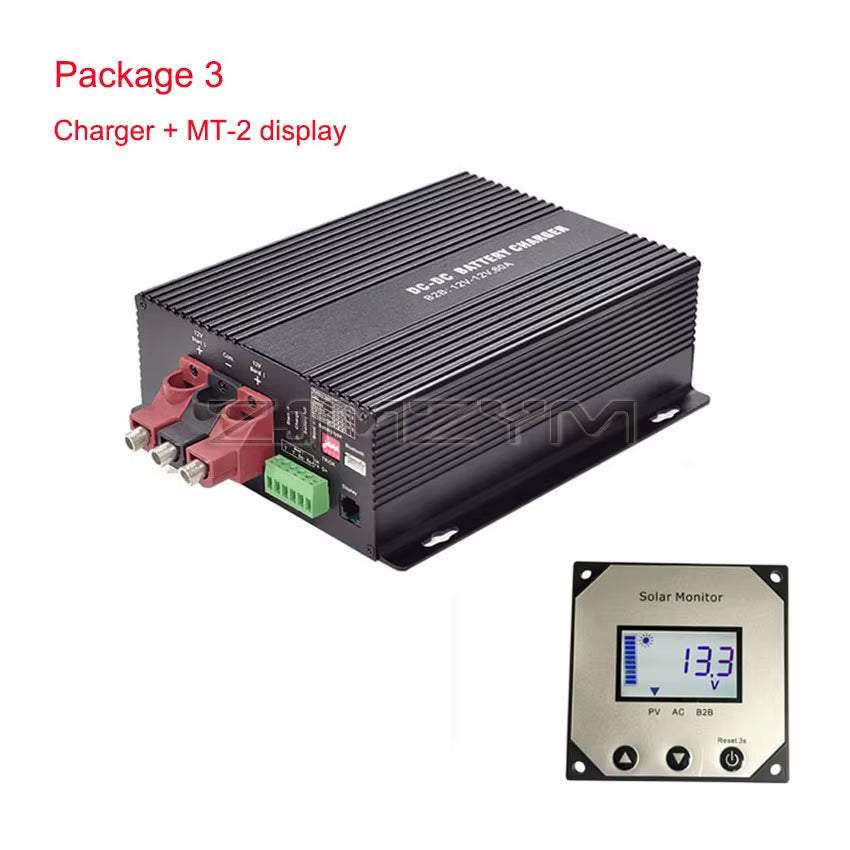 12V 60A Charger Booster for Rvs Campers Ships Lead-Acid DC to DC Charger Support Bluetooth App Automatic Smart Battery Chargers