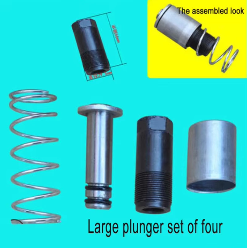 Jack Plunger Kit Horizontal Double Pump 3 Tons with Spring Jack Spare Parts Auto Repair Tools
