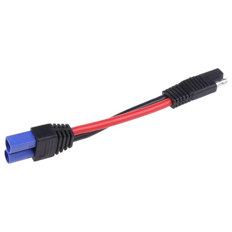 10AWG Connector Cable EC5 Male Plug to SAE Power Automotive for Cars RV Battery Tractor Adapter Solar Panel Extension Wi