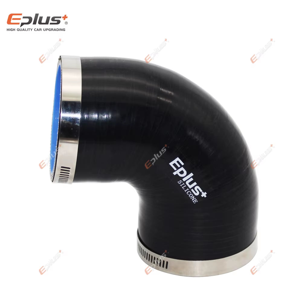 Black Silicone Hose Adapter Connector 90 Degree Universal Flame Resistant Car Intercooler Turbo Intake Pipe Couple