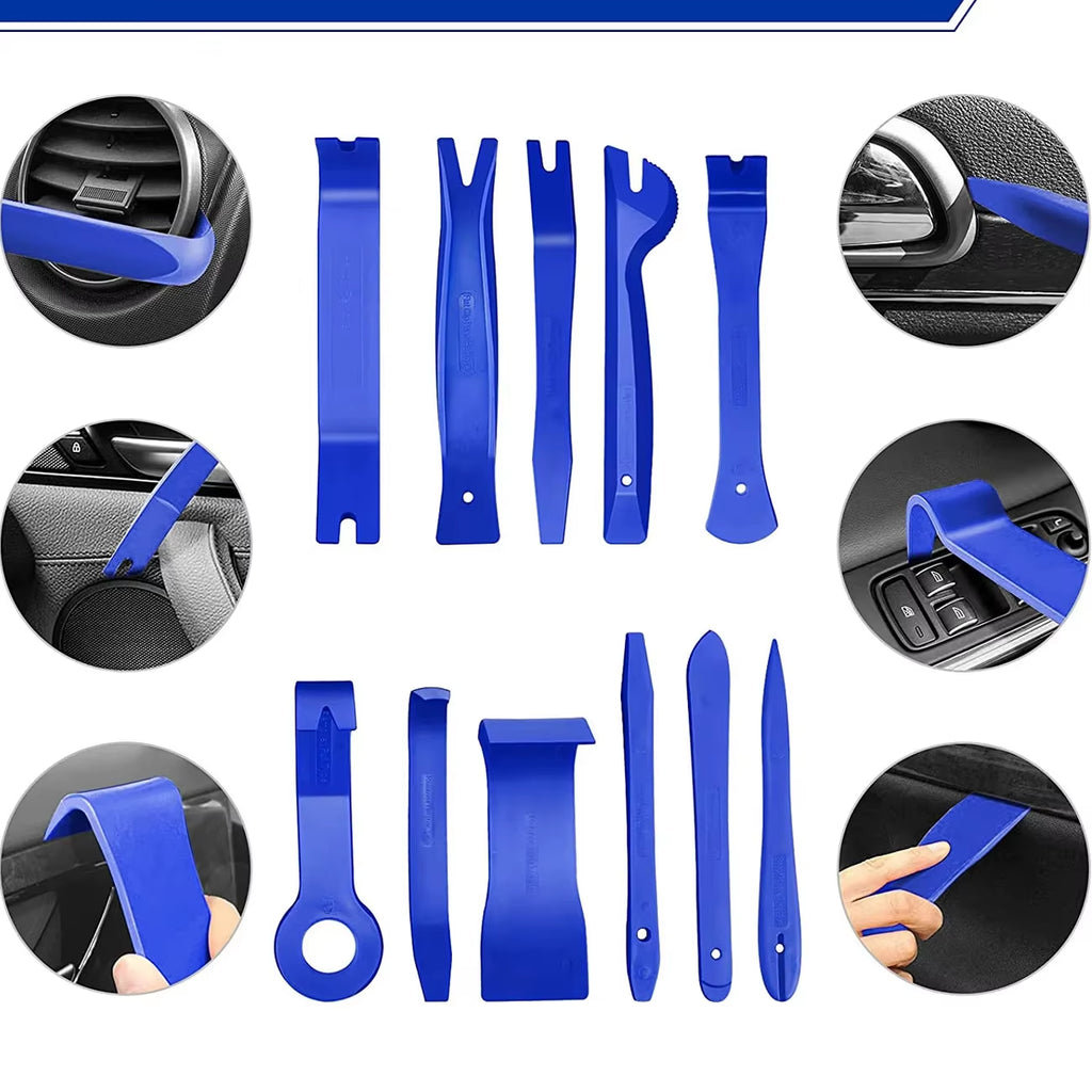 Car Door Clip Panel Trim Removal Tools Auto Audio Disassembly Kit Navigation Disassembly Installer Prying Automobile Nail Puller