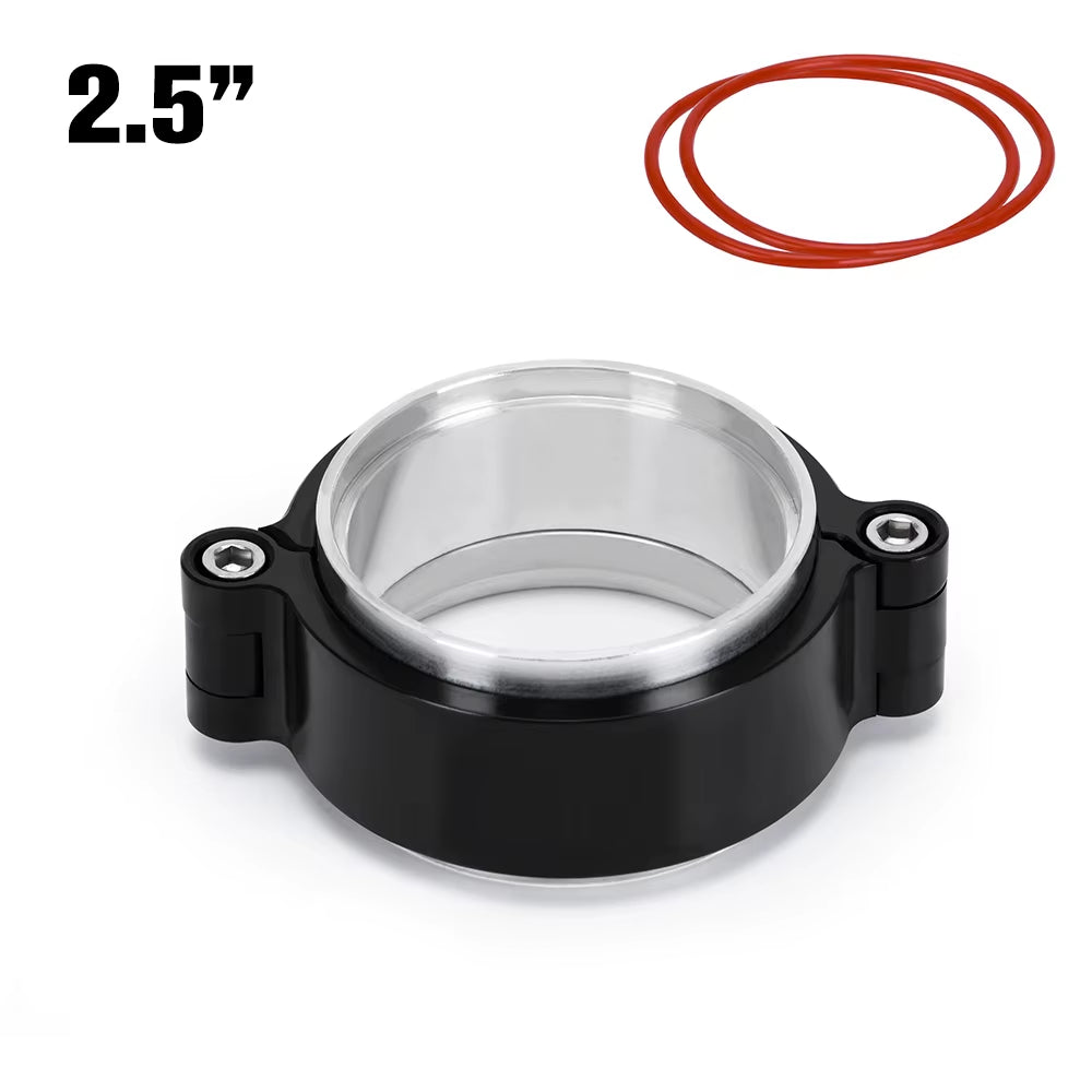 Free Shipping Exhaust V-Band Clamp W Flange System Assembly Anodized Clamp for 2"/2.5"/3"/3.5"/4" OD Turbo Intake Piping