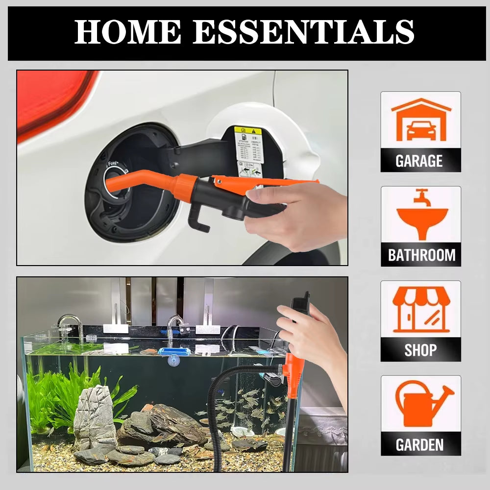 Vacuum Pumps Car Gas Oil Pump Electric Automatic Water and Oil Absorption Fuel Tank Tools Portable for SUV Truck RV Boat