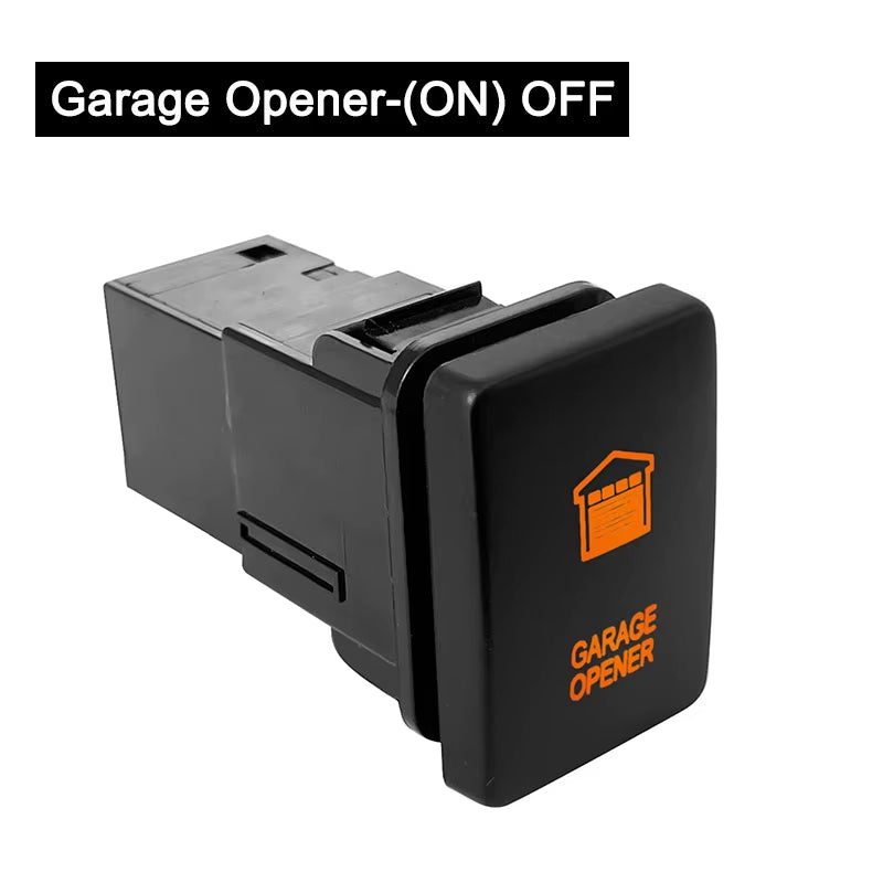 12V Car Push Button Switch with Cable Connector Orange Led Light Bar for Toyota Prado 150 200 Landcruiser Hilux RAV4 Carolla