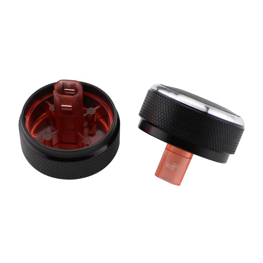 2Pcs Car Air Conditioning Knob Cover for KIA RIO K2 KXCROSS 2017 2018 2019 2020 Heat Control Switch Sticker Interior AC Handle