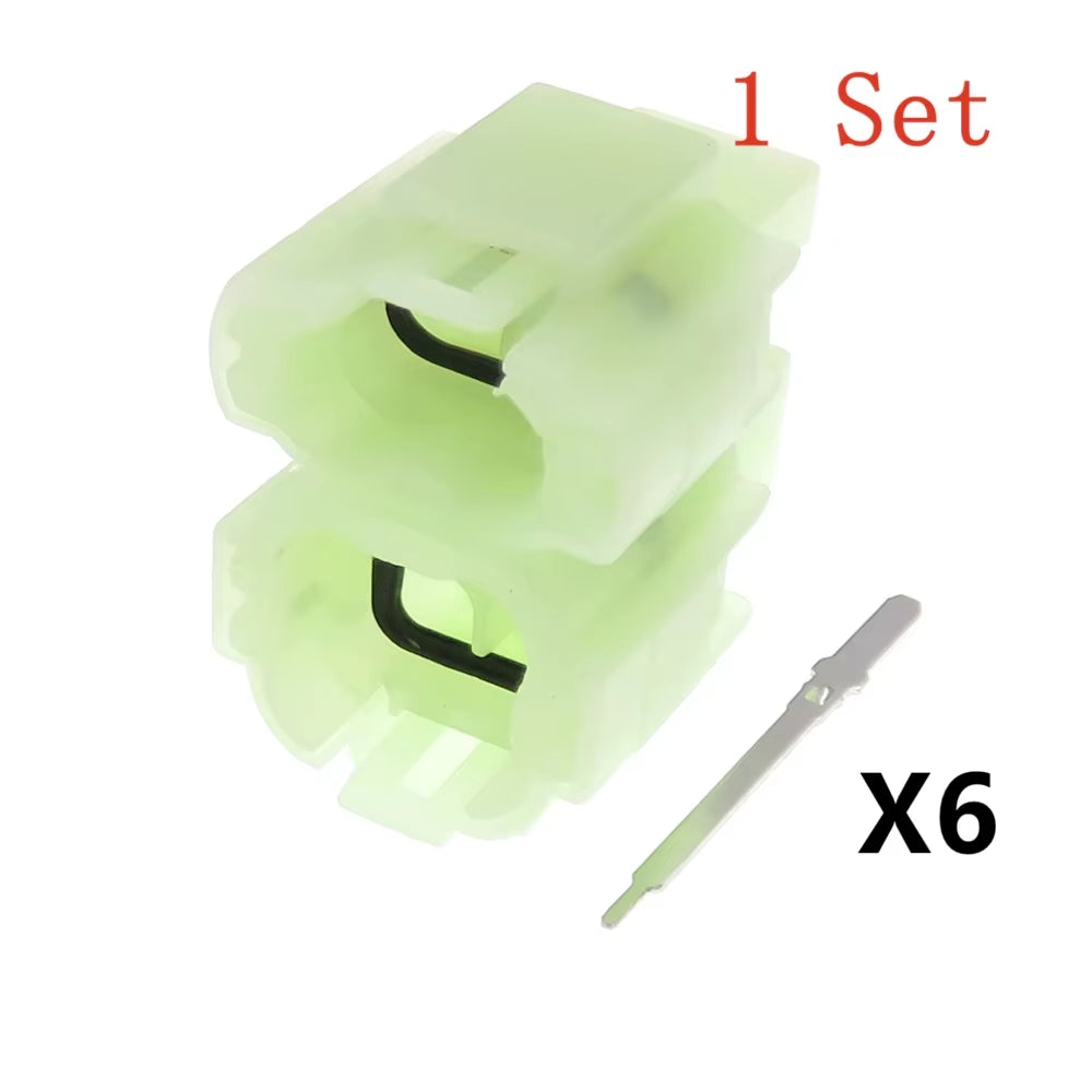 1 Set 6 Ways Auto Accessories 2.3 Series Car Unsealed Sockets Automobile Wire Cable Connector AC Assembly