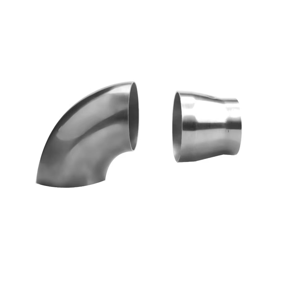 Stainless Steel 2", 2.5", 3" Weld Long Radius 0 90 Elbows for Car Modified Exhaust Elbow Pipe