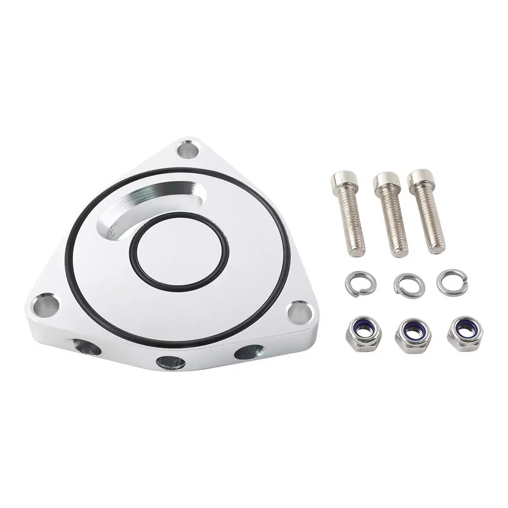 Silver Black Red Turbo Blow off Valve Plate Spacer Performance for 2015-2021 Honda Civic 1.5T Coupe BOV Billet Engine