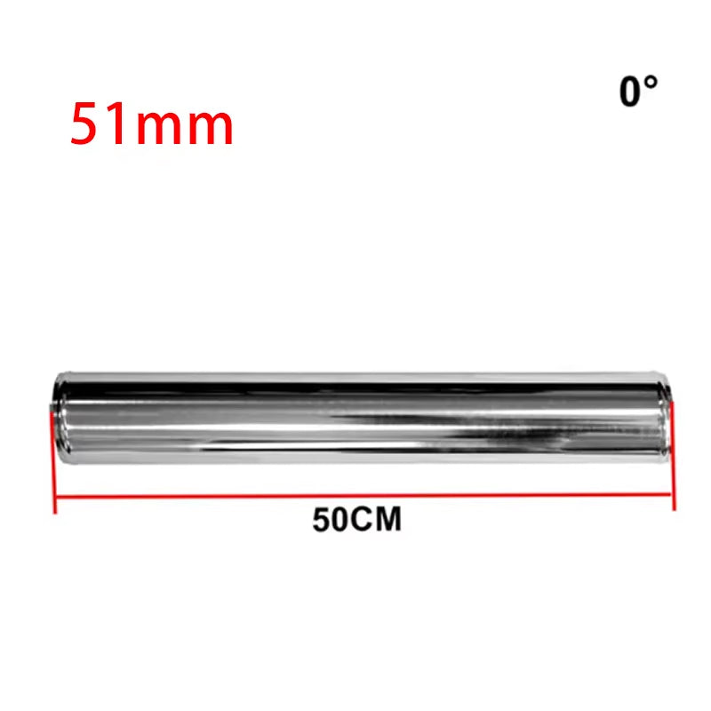 0/45/90/180 Degree Aluminum Tube Universal 2 Inch "51Mm Intercooler Cold Intake Pipe Racing Turbo High Flow