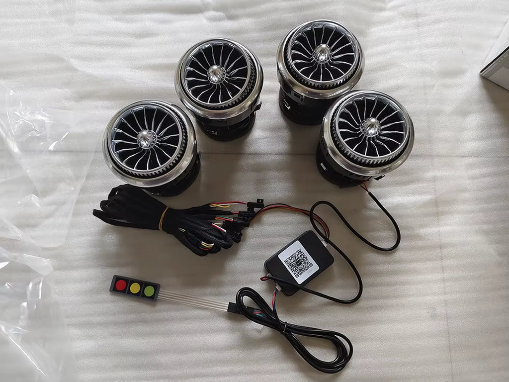 EQS Car LED Front Dashboard Air Condition Vent Outlet Turbo Interior for Mercedes Benz V Class EQV Vito W447 Metris V250 V220