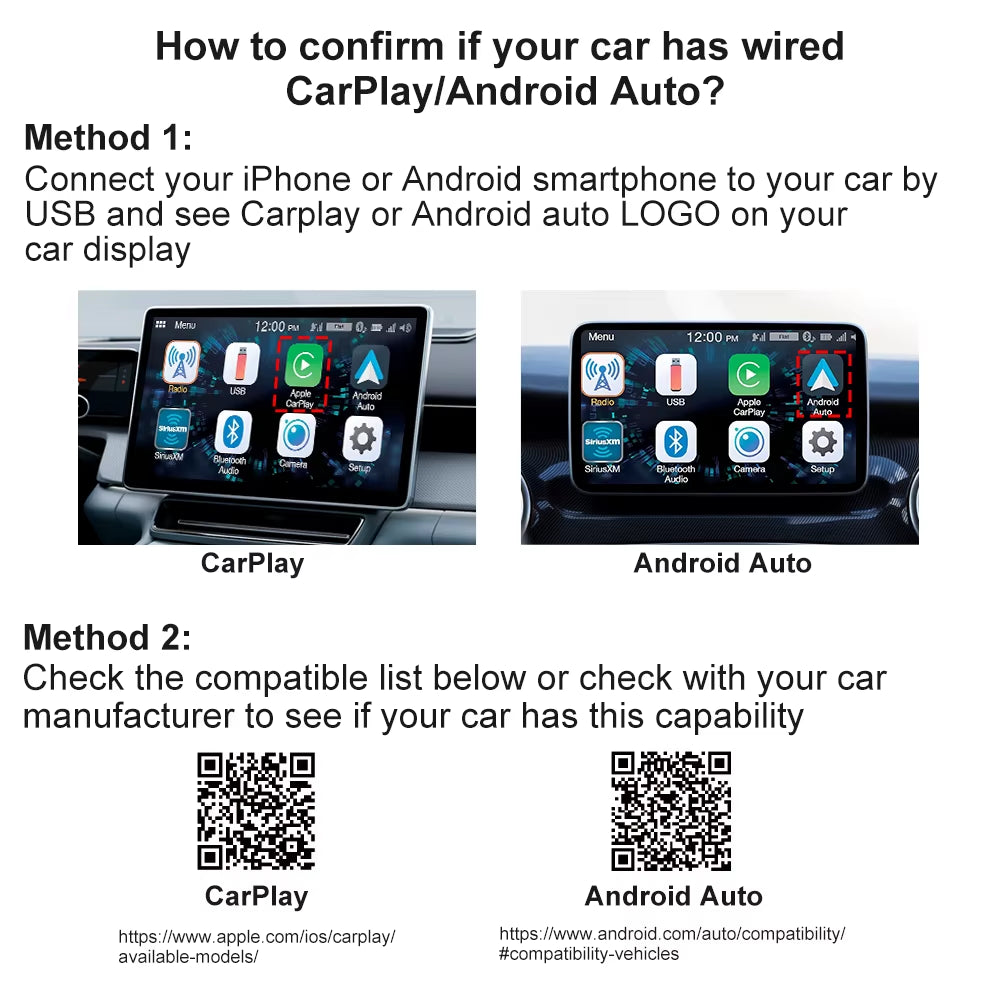 NEW Wireless Carplay Android Auto Wireless Adapter Smart Mini Box Plug and Play Connect Universal for Nissan Wireless Adapter