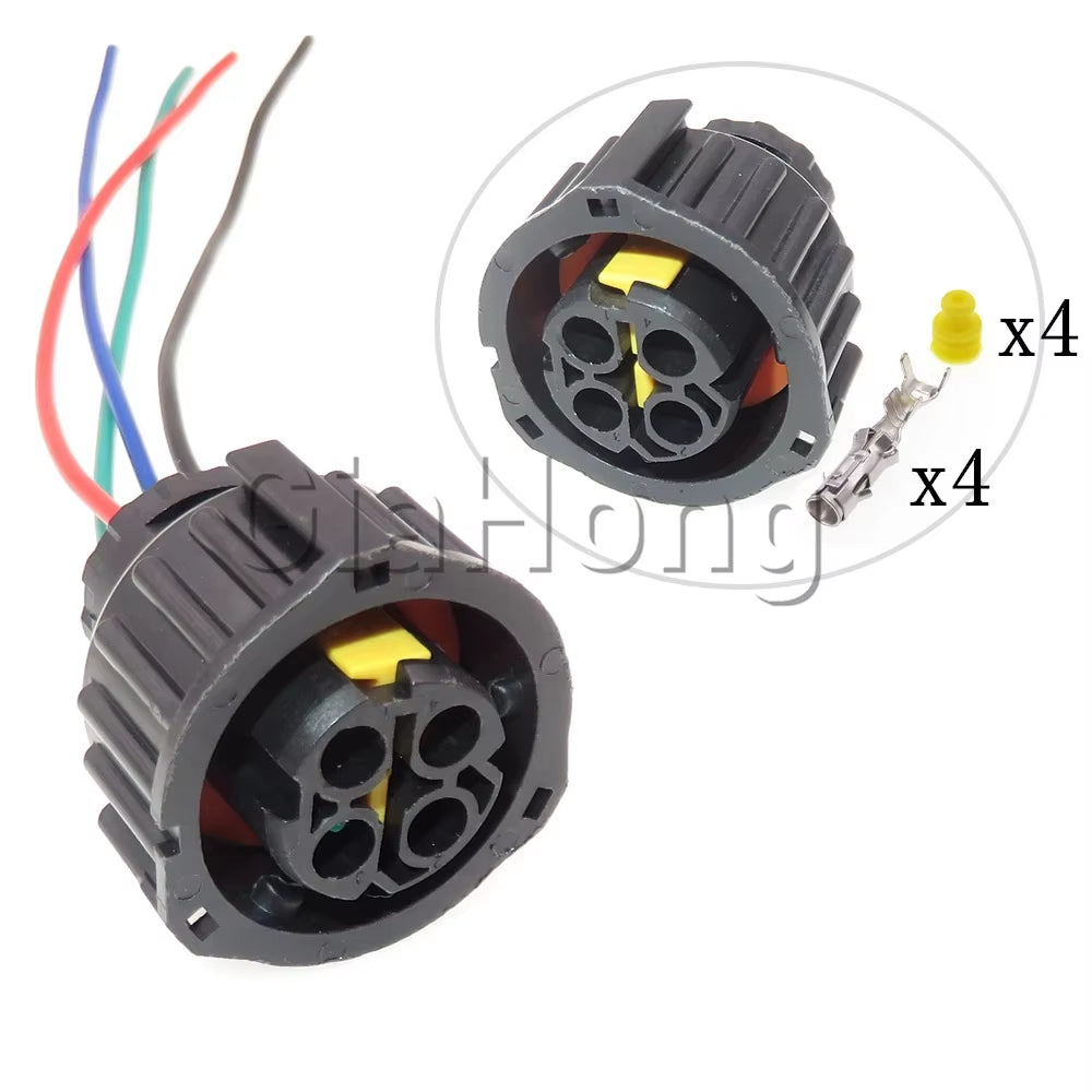 1 Set 4 Ways 1-1813099-2 AC Assembly Car Oxygen Sensor Waterproof Socket 1-1813099-1 967325-1 Automotive Electrical Connector