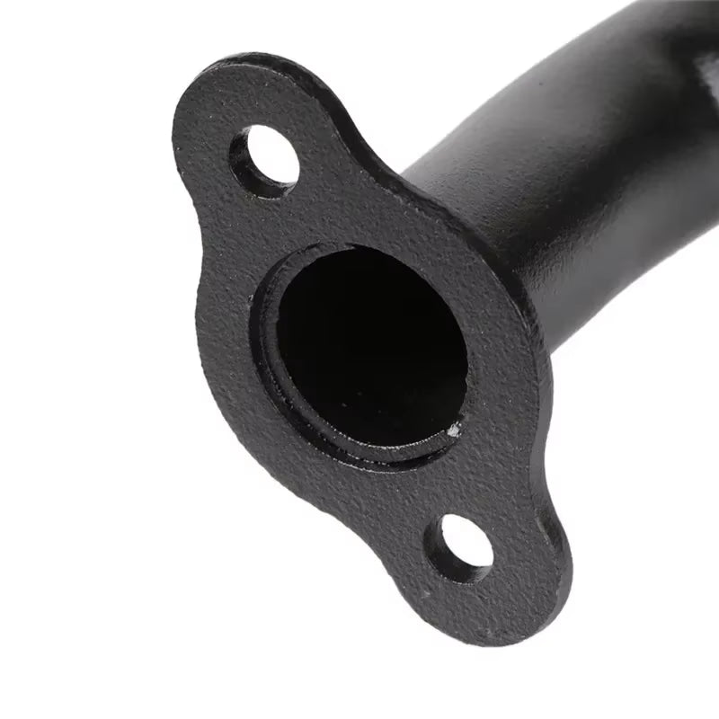 Fatty Belly Pipe Exhaust Muffler Black for 50Cc 60Cc 66Cc 80Cc 2-Stroke Engine Motor Motorized Bike Gas Engine Motor Parts