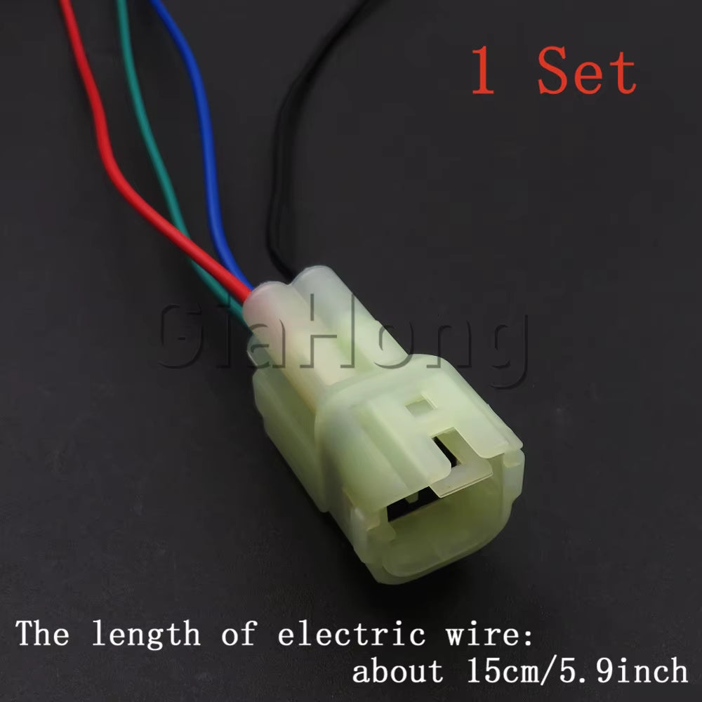 1 Set 4 Ways 6187-4441 AC Assembly Auto Male Female Docking Plug Automobile Waterproof Connector Oxygen Sensor Socket 6180-4181