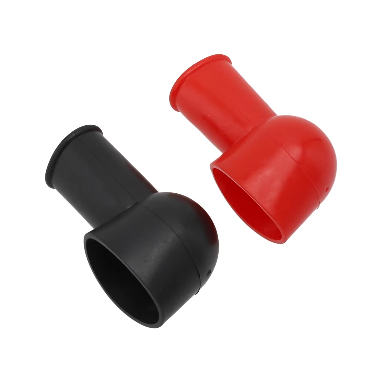 2Pcs Car Positive Battery Terminal Insulator Wire Connector Cap Cover Protector Pipe Cap Battery Protective Cover Accessories