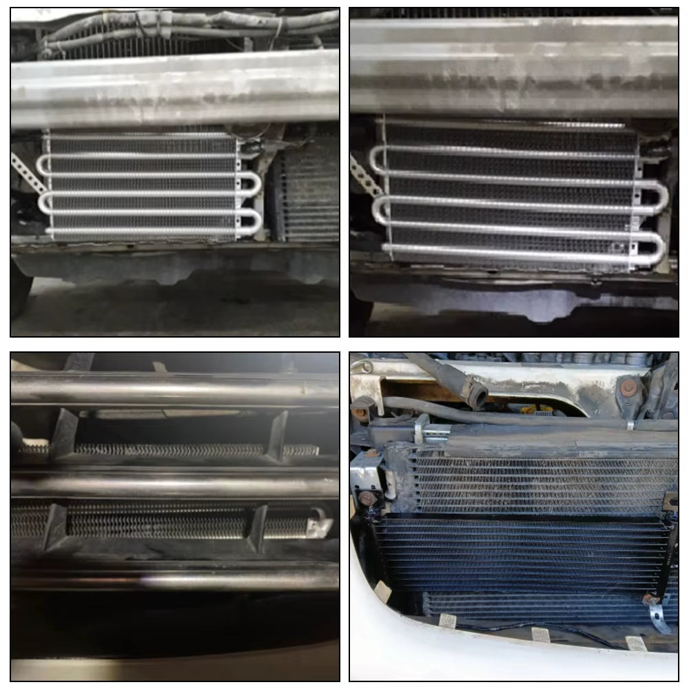 4/6/8 Row Auto-Manual Rear-Differential Cooling System Car Condenser Transmission Radiator with Rubber Tube Engine Oil Cooler