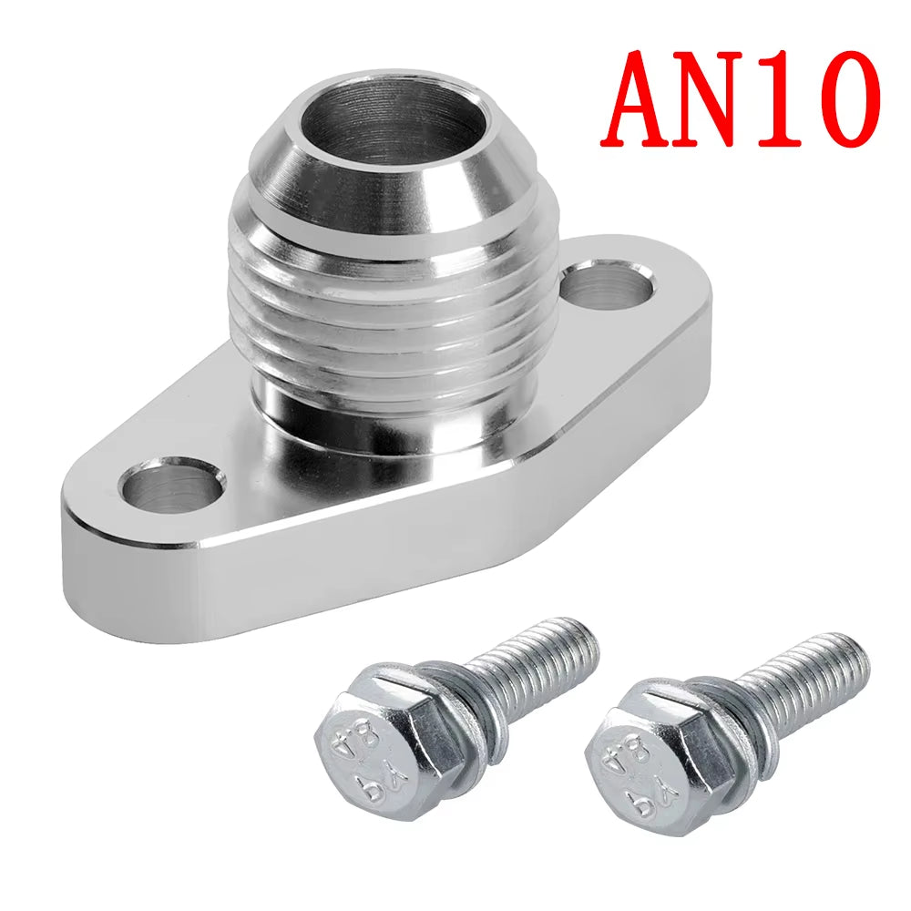 AN8 AN10 Turbo Oil Return Drain Flange Adapter Kit for IHI RHF4 RHB4 RHB5 KKK K03 K04 for Mitsubishi TD04-TD06 Series Turbo